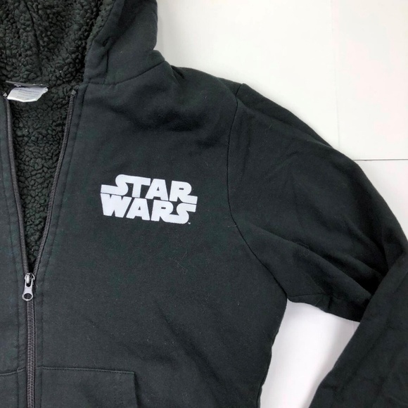 Starwars Boy's Size M (7/9) Black Hoodie Sweater - Picture 3 of 5